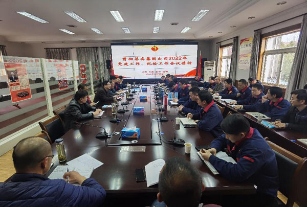公司召開會(huì)議傳達(dá)集團(tuán)公司黨建工作、紀(jì)檢工作會(huì)議精神