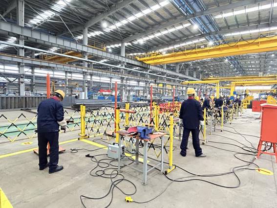 公司舉辦電焊工、電工技術比武